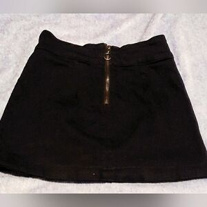 Black Denim Skirt